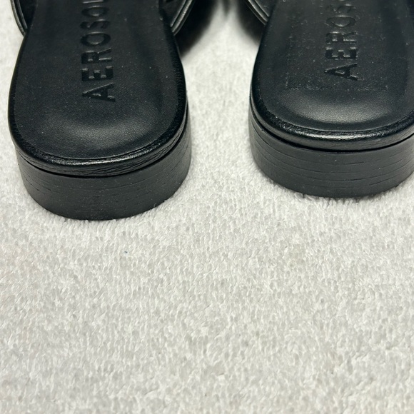 AEROSOLES Patchin Leather Black Mule Loafers Size 10 New without Box $45 - Picture 5 of 8